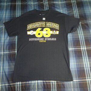 NWT NFL Pittsburgh Steelers Dermontti Dawson Hall of Fame #63 T-Shirt Size Mediu